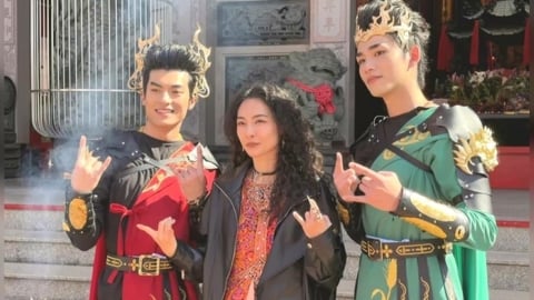 媽祖單元劇豐原開拍 黃湘婷飾演「龐克風」媽祖化身