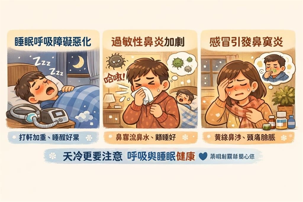 低溫來襲不是多睡覺就好?醫囑小心冬天常見「3呼吸道疾病」找上門