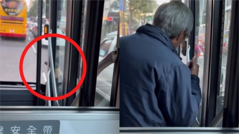 桃園婦「人肉擋公車」狂敲窗求上車 司機依規定拒開門：你投訴我啊