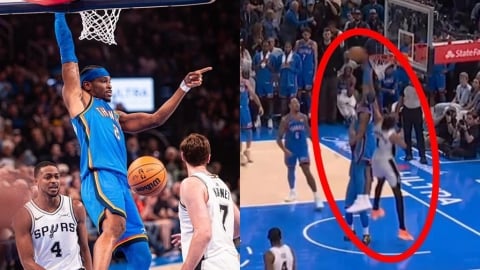 NBA(影)／SGA竟賞斑馬「殺球式火鍋」　雷霆拒絕再輸馬刺「積三場一次討回來」