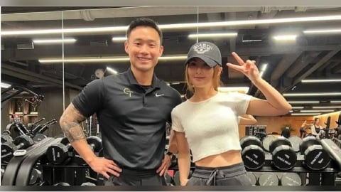 阿Sa認愛小9歲教練男友！她甜喊「很幸福」　戀情藏貓照早露餡