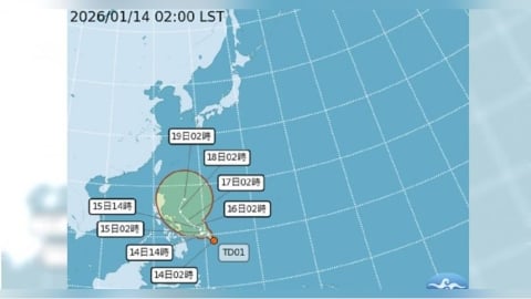 今年首颱「洛鞍」最快明生成！　移動路徑、侵台機率曝