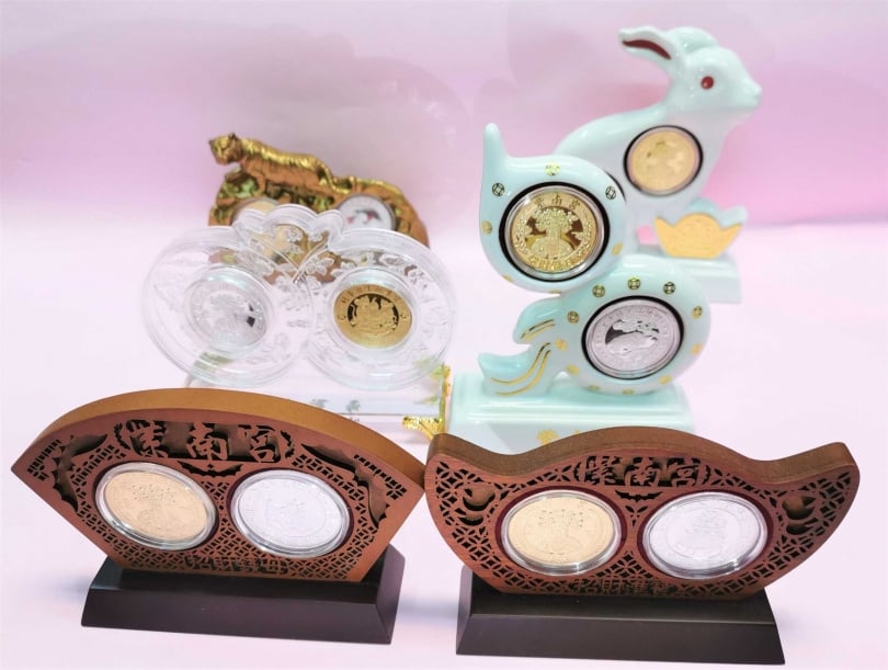 「舊錢母」12生肖越多越齊全，合起來的力量更大，12生肖齊全旺財化煞力量更大。（圖／楊登嵙提供）