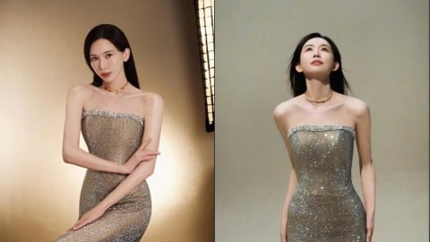 51歲林志玲「貼身金縷衣」新照曝光！極致S曲線秀「逆齡身材」再現巔峰