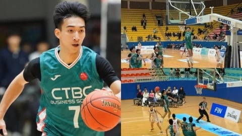 UBA(影)／扯到以為是AI！中信飛人張俊生秀超狂大鵬展翅爆扣！主播、球迷全驚呆