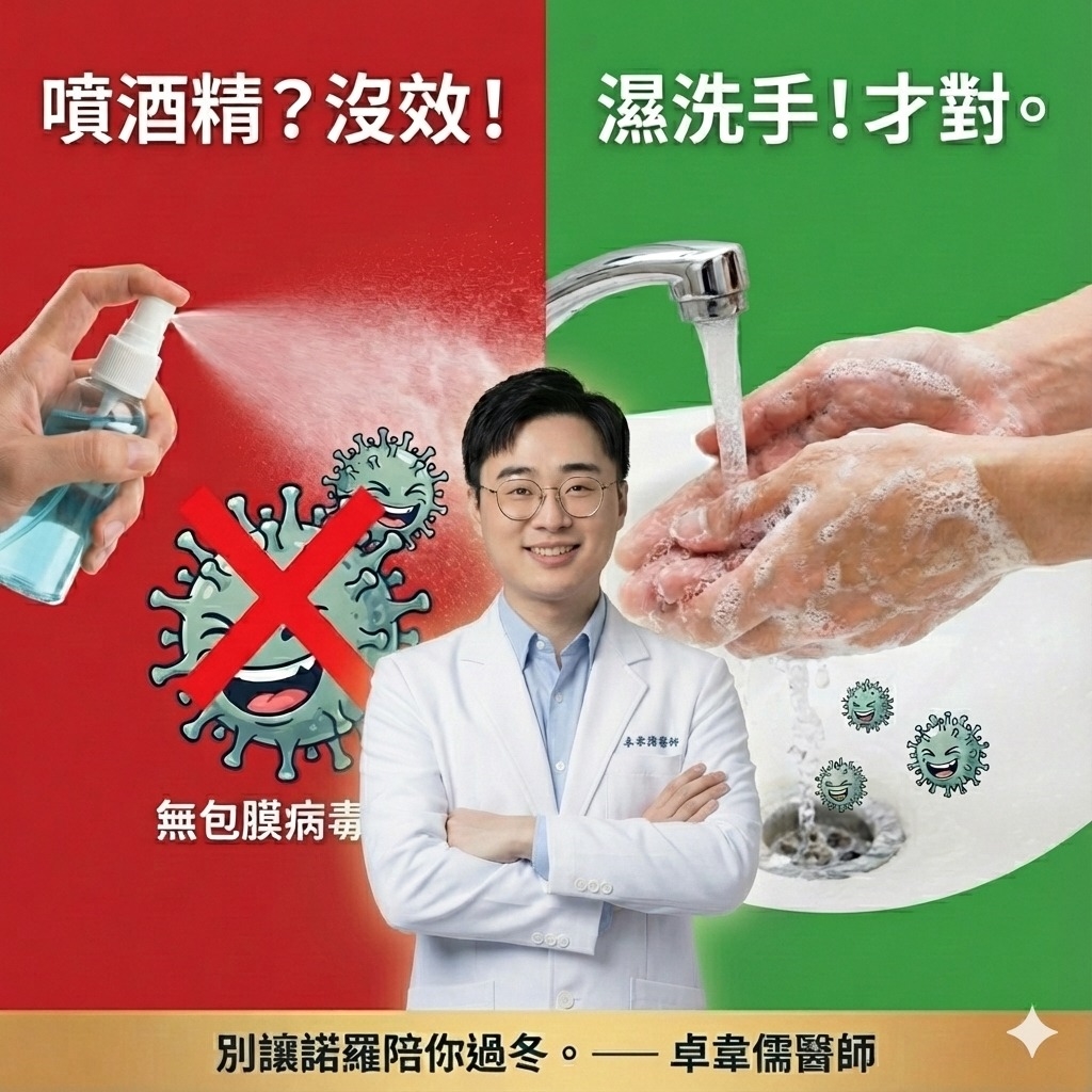 醫示警「1病毒」噴酒精根本殺不死！做好「1事」確診風險可降5成