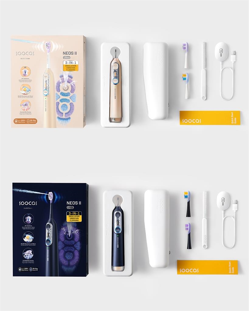 全球首創「同步沖刷」電動牙刷1/26強勢登台　台日美牙醫推薦全面口腔清潔最新機型