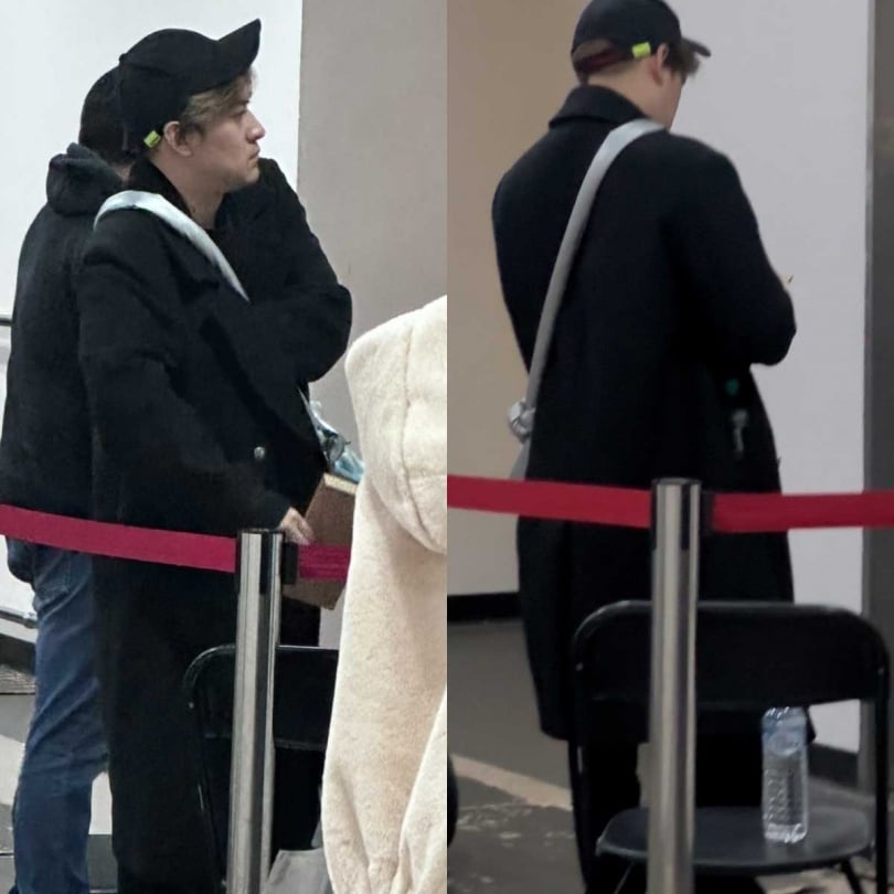 沈建宏被讀者目擊獨自現身拳擊賽，整個人圓潤不少。（圖／讀者提供）