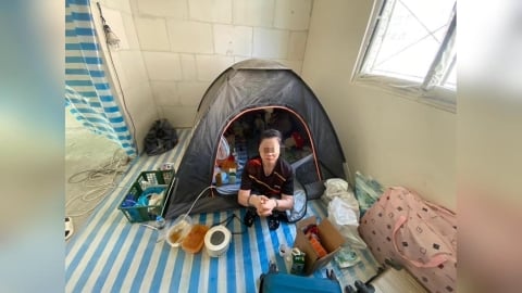 台版寄生上流! 5名泰籍非法移工躲查緝住工地搭帳棚