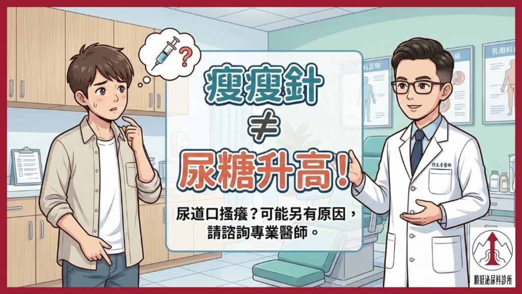 體重管理用藥後出現泌尿道搔癢未必與尿糖有關：用藥機轉差異成關鍵釐清點