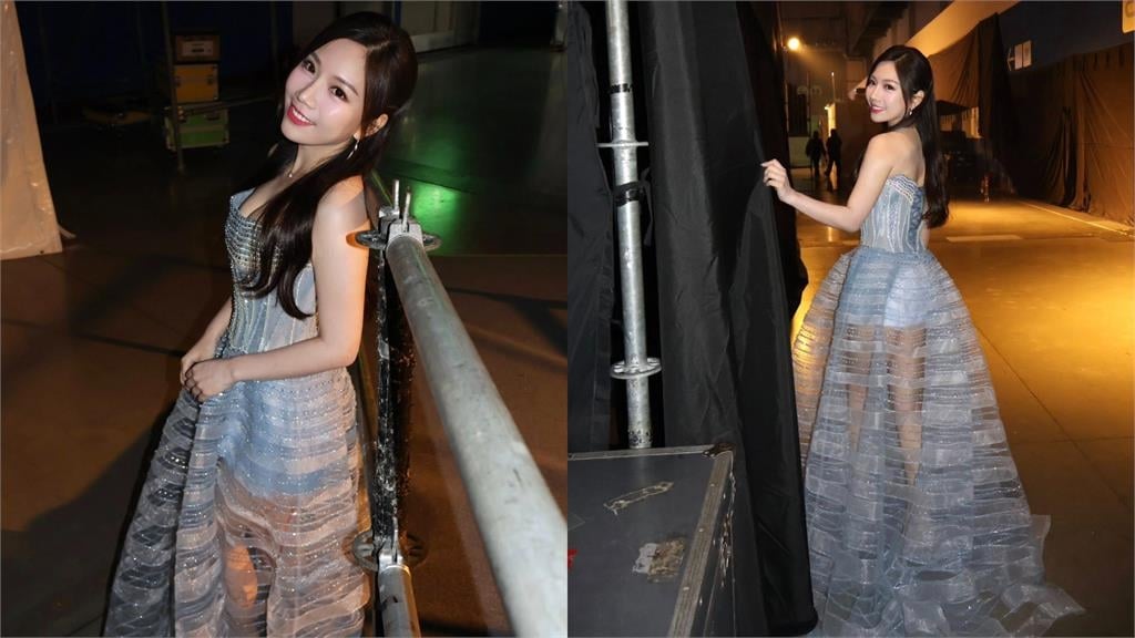  蔡尚樺主持尾牙辣曬「超兇好身材」　薄紗禮服網全看暈大讚「真人版芭比」