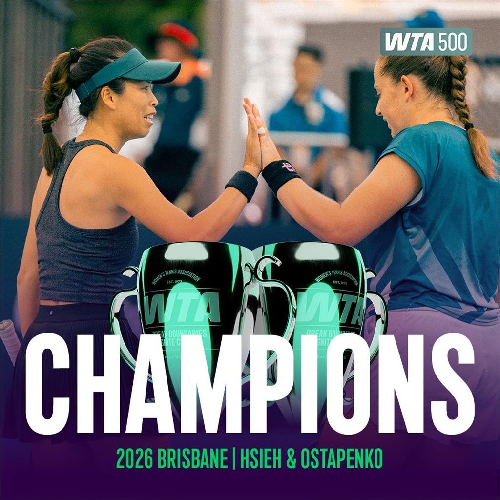 澳網／淑薇Style制霸南半球！女雙首輪搭檔O妹順利過關瞄準第二座金盃