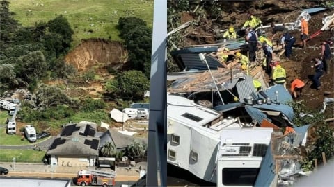 紐西蘭熱門露營區坍塌!已知釀二死多人失蹤 瓦礫下傳呼救