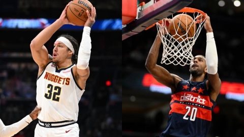 NBA(影)／這樣也可以？金塊前鋒高登「帥臉助攻」對手得分自己也噴笑