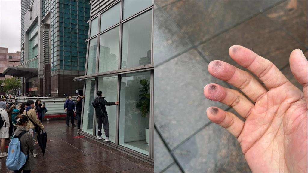 霍諾德徒手挑戰508公尺高樓！民眾路過「狂摸101」體驗驚呼：根本抓不住