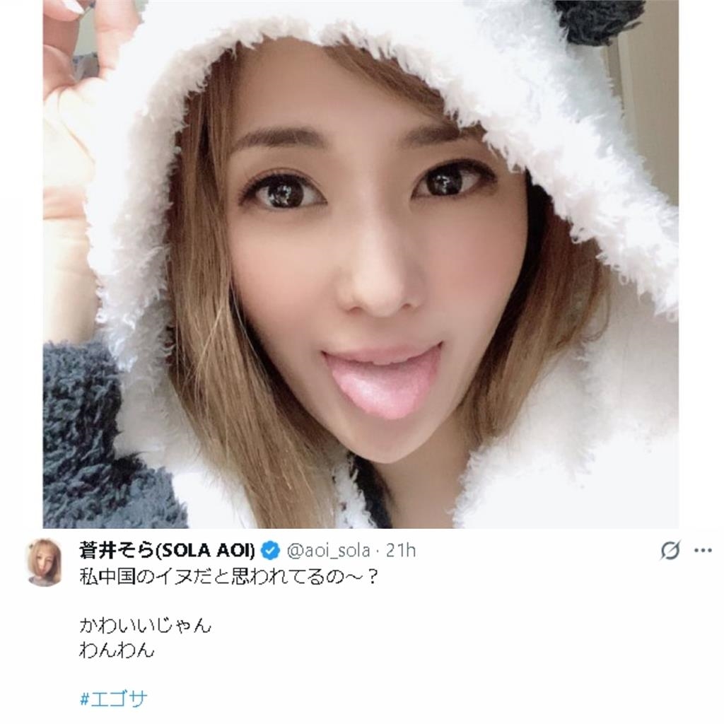 前暗黑天后蒼井空突談政治!嗨喊「我喜歡中國」…日網全炸鍋怒嗆:中國狗