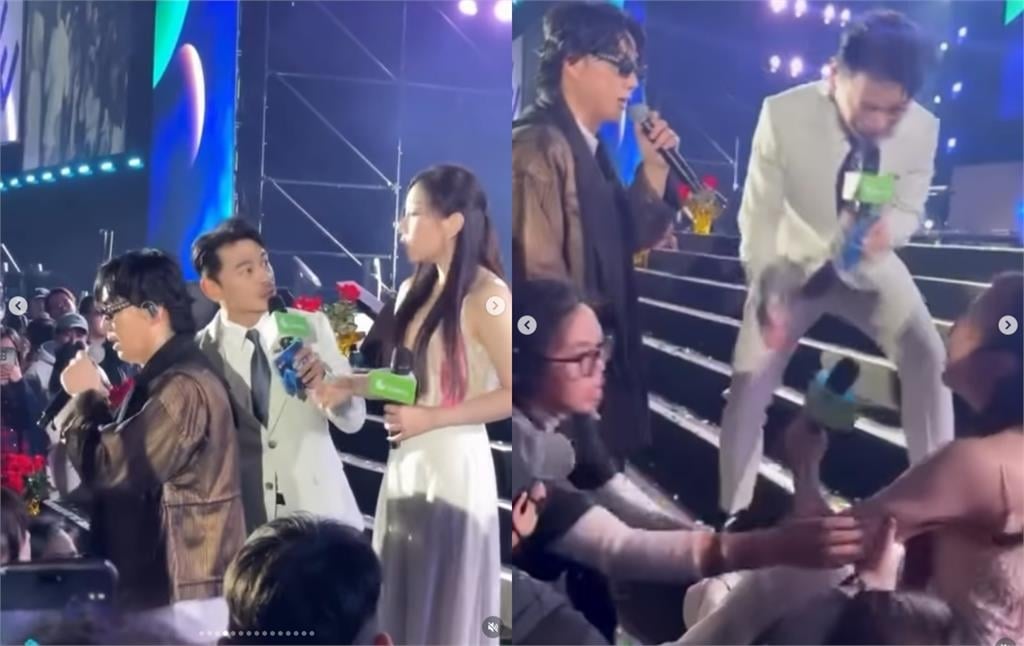 蔡尚樺仁寶尾牙「驚天一摔」！蕭煌奇、阿Ken「3人對話」化解萬人尷尬