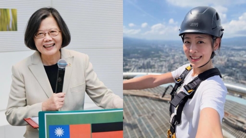 蔡英文賀霍諾德完成「徒手攀101」壯舉!賈永婕歪樓「回1句」網笑喊:請選市長