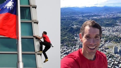 比霍諾德早22年攻頂101！法國蜘蛛人「送3字祝福」自嘲：我爬了4小時