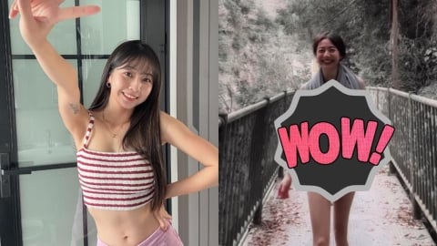 嬌小辣妹「野外淨空」只包1條布太狂！全場一看「竟是慈妹」嚇：以為你沒穿