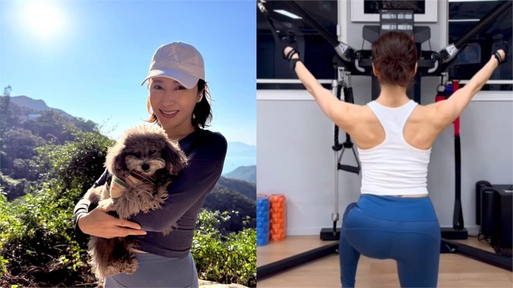 54歲黎姿少女體態曝光！貼身運動褲「炸出蜜桃臀、露小蠻腰」網看傻…