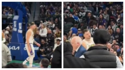 NBA(影)／湖人「東77」忘了轉隊？中場差點走到獨行俠休息室尷尬鬼轉畫面曝光