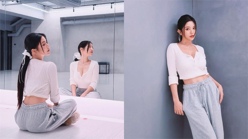 蔡瑞雪練舞室穿搭「中空挖大U」炸出雪球！「川字馬甲線」狂炸…網暈爛