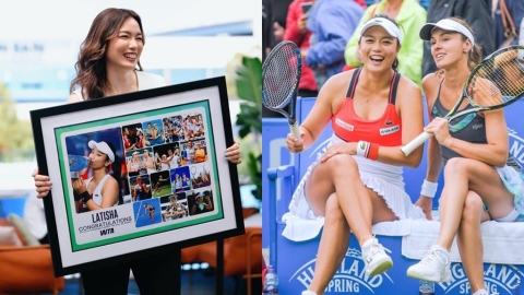 網球(影)／瑞士前球后來祝賀！詹詠然退役辛吉絲讚「慶幸生涯最後一舞與妳同行奪冠」