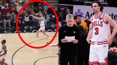NBA(影)／「逼！沒了」公牛吉迪拋進超大號三分主播驚呆　卻被教練喊暫停毀掉
