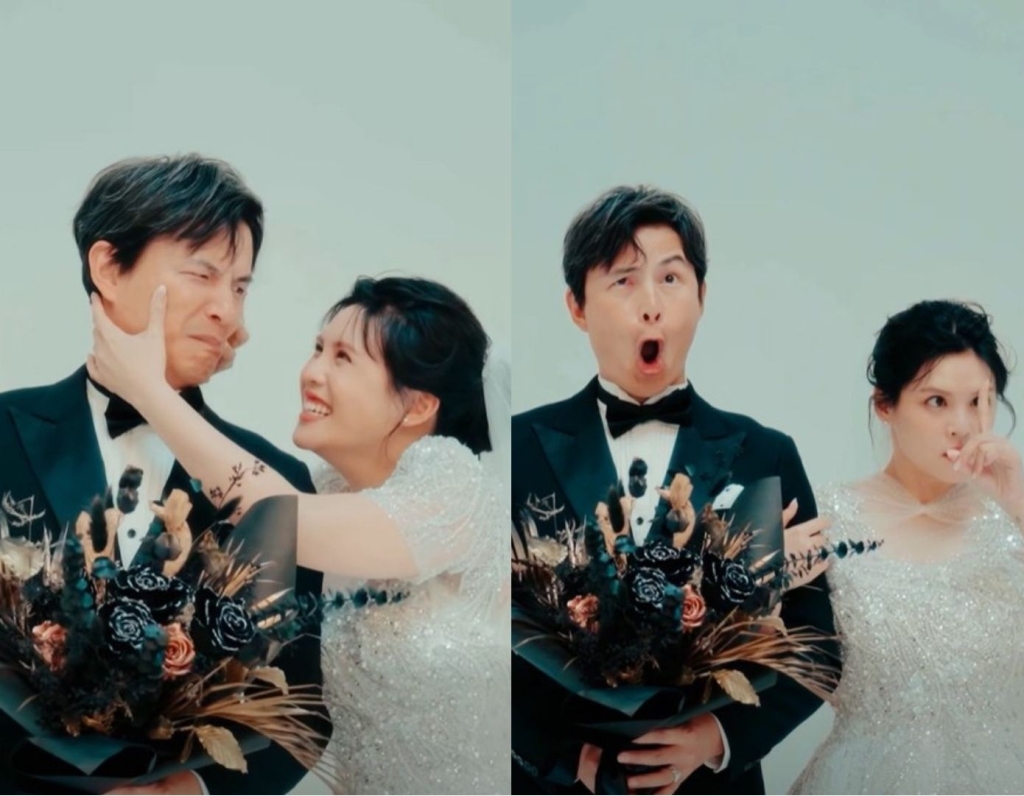 孫協志夏宇童下月辦婚禮！曝超甜婚紗照「嘟嘴親親」恩愛畫面全流出