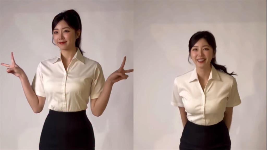 安芝儇「換上黑絲OL裝」11秒側錄片流出！犯規抬腿「全入鏡」電暈萬網