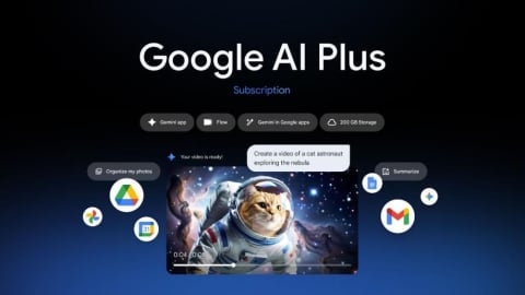 Google AI Plus 正式在台推出　每月只需260元