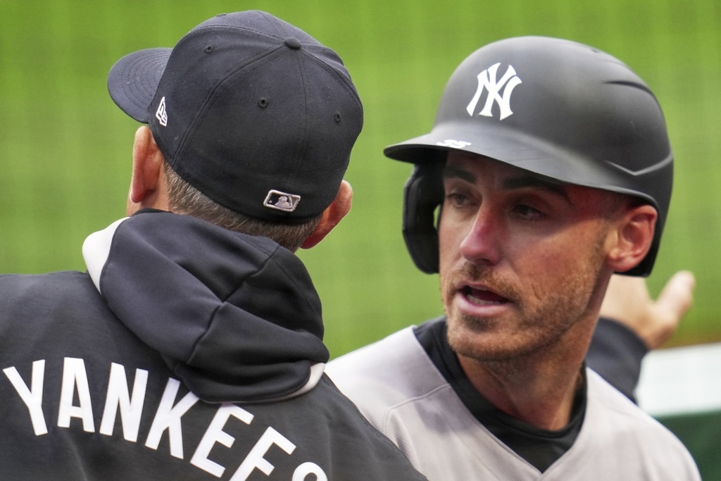 MLB(影)/貝林傑重回洋基視訊記者會首度亮相!今年不會打經典賽原因曝