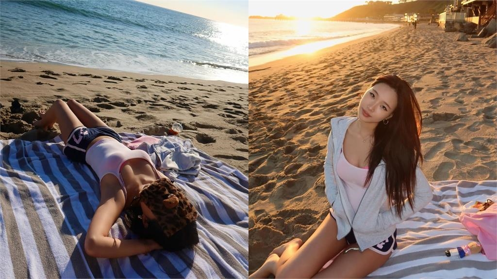 小S大女兒Elly「透膚細肩帶」粉色bra全被拍!躺沙灘洩「S曲線」萬人朝聖