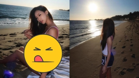 小S大女兒Elly「透膚細肩帶」粉色bra全被拍！躺沙灘洩「S曲線」萬人朝聖