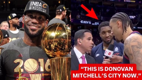 NBA(影)／蜘蛛人ㄟ城市！騎士小將打斷記者提詹皇輝煌　直白回應「一哥尷尬竊喜」