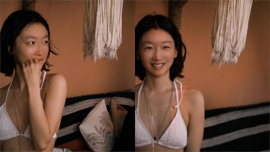 金馬影后周冬雨18張「泳裝戲水照」曝光！零修圖「骨感身材」震撼全網