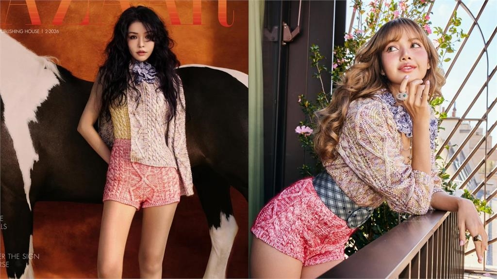 李毓芬穿「粉紅針織裝」造型撞衫Lisa！外貌再進化網看傻：當時康熙美多了