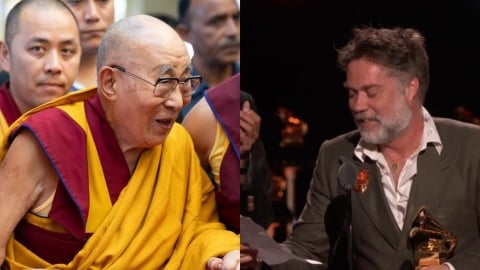 90歲達賴喇嘛首獲「葛萊美獎」!代領人幽默開場1句話笑翻全場