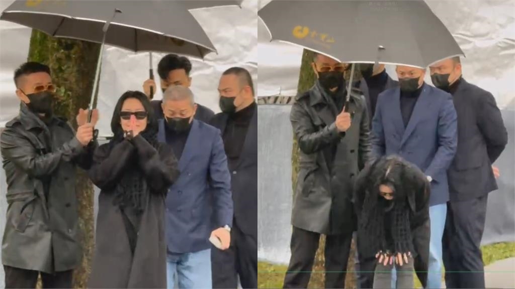 小S「痛失愛姐大S」1週年　雨中致謝「合掌鞠躬」淚喊7字…鼻酸畫面曝光！