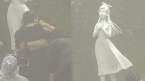 紀念雕像重現大S「純潔美好」　S媽痛哭緊擁具俊曄