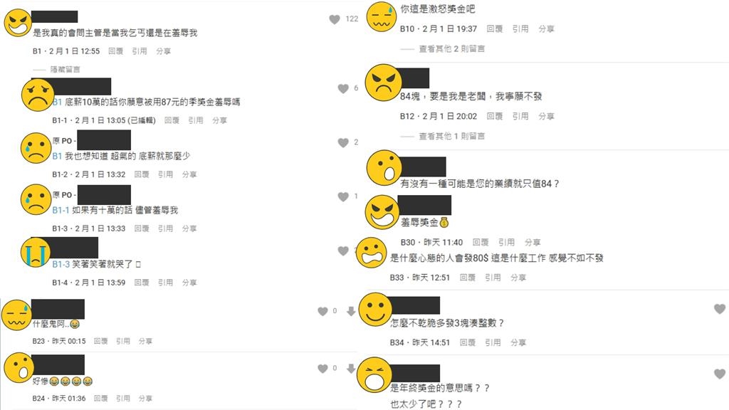 頂大男崩潰曝「年終領84元」！網見「薪酸真相」全看傻：羞辱員工？
