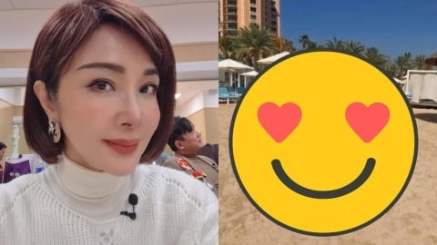 杜拜海灘超辣台灣女星「上身猛料炸開」！網見「竟是69歲陳美鳳」跪了：哇塞…