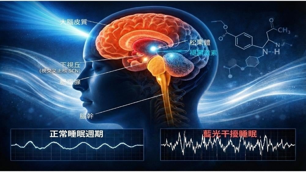 螢幕藍光不只影響褪黑激素？探討藍光與睡眠品質之間的關聯