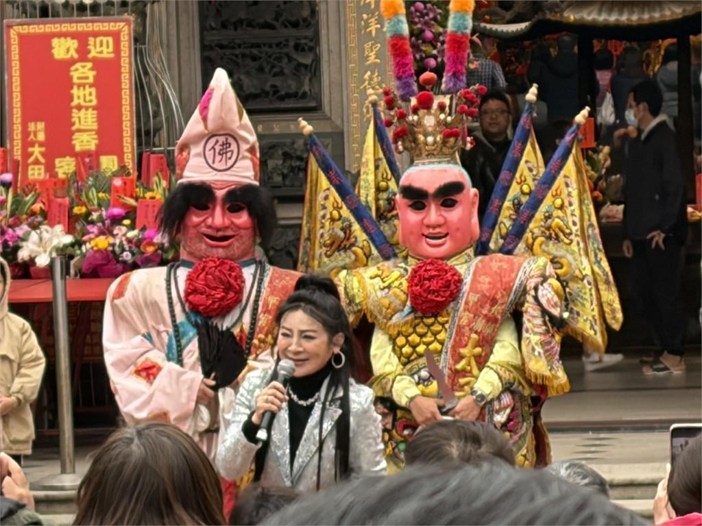 天后會神后！！　　「台灣濱崎步」王彩樺鎮瀾宮防詐宣導