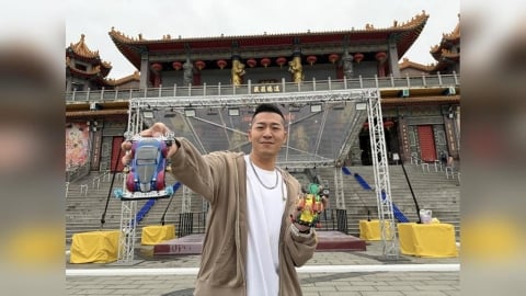 草爺挑戰台灣首次！神行盃5千米四驅車軌道鋪進護國宮廟埕