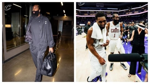 NBA(影)／「大鬍子」哈登首度為騎士出賽 ！第四節發威幫助球隊客場擊退國王