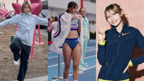 田徑(影)／「跨欄甜心」張博雅奪金！頒獎台三人顏值超高全網暴動