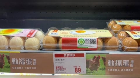 福利蛋不福利！知名賣場「動福蛋專區」竟放籠飼蛋　顧客怒：欺騙消費者