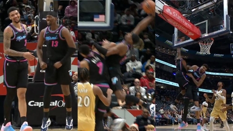 NBA(影)／是隊友不用多說直接隔扣！阿德巴約賽後調皮發文要照片笑翻全網